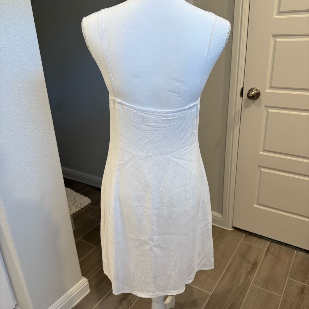 Commense White Button-Front Mini Dress - Picture 2 of 2